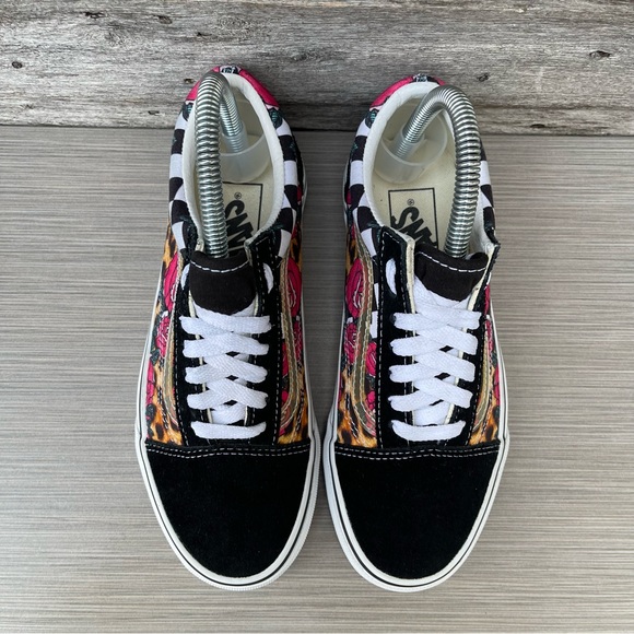 Vans Old Skool Rose Animal Print Checkerboard - Picture 7 of 13
